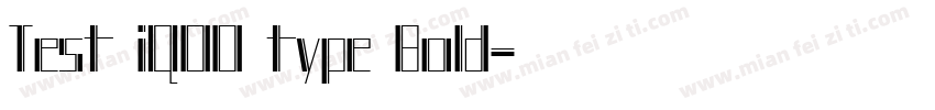 Test iQOO type Bold字体转换